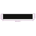 thumbnail image 4 of vidaXL Auvent Latéral Rétractable pour Patio 117x600 cm Noir, 4 of 5