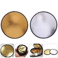 thumbnail image 4 of 2Pcs Studio Photography Reflector 2 in 1 Gold and Silver Light Reflector Disc, 4 of 8