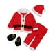 thumbnail image 2 of Conjunto de disfraz de Papá Noel para niños y niñas, traje de Papá Noel, ropa navideña para niños Altura 80 a 90cm, 2 of 9