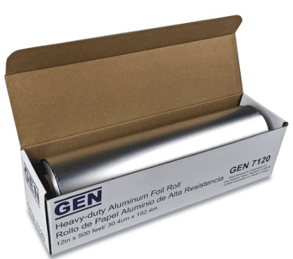 Heavy-Duty Aluminum Foil Roll, 12" x 500 ft