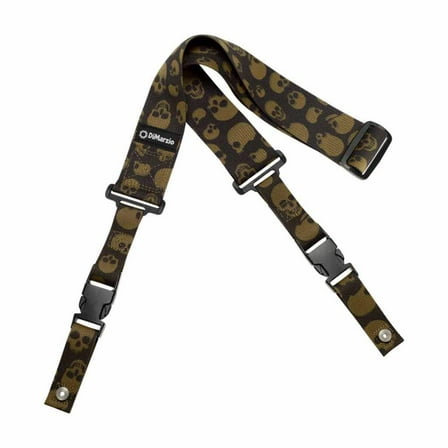 DiMarzio DD2200 ClipLock 2" Cordura Guitar Strap - Camo Skulls