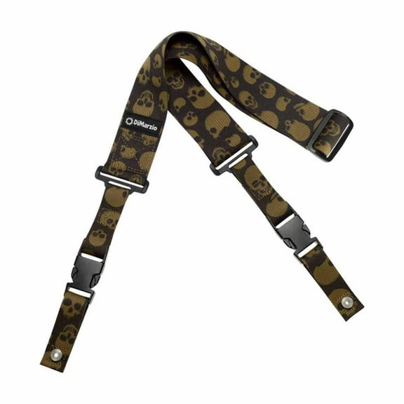 DiMarzio DD2200 ClipLock 2" Cordura Guitar Strap - Camo Skulls