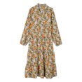 thumbnail image 5 of DHFJKG Bohemian Floral Dresses For Women Long Sleeve Casual Loose Fit Turndown Collar Spring Summer Midi Dress Beach OutFits Trendy Dresses, 5 of 5