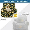 thumbnail image 4 of FOR U DESIGNS Lemon Leaf Print Recliner Chair Covers with Arms, Polyester Lazy Boy Recliner Covers Anti-Slip Living Room Chair Protector Slipcover for Pet,Kids, 4 of 8