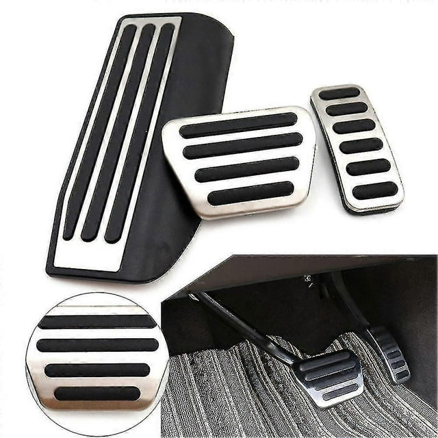 3pcs At Car Foot Gas Brake Pedals Cover Kit For Land Rover Range Rover/sport 2013-discovery 5 2017 2018 2019 2020 Lhd