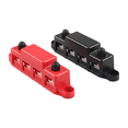 thumbnail image 4 of Bus Bar 12V 300A Power Distribution Block 4 X 3/8In Studs 12V Automotive Marine Battery Busbar Terminal Block with Cover, 4 of 5