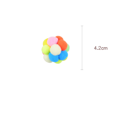 thumbnail image 2 of Kitten Bell Toys Ball, Adorable Colorful Plush Cat Bell Balls, Fun Interactive Cat Toys Chasing Chewing Training Cat Balls, Soft Quieted Elastic Cat Pompom Elastic Balls,Color Trumpet 4.2CM, 2 of 7