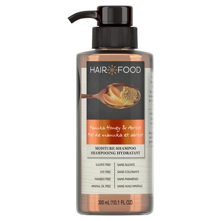 Hair Food Manuka Honey & Apricot Sulfate Free Shampoo, 300 mL Dye Free (Best Shampoo For Hair That Gets Greasy Quickly)