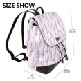 thumbnail image 2 of Easygdp Lavender Flowers Mochila de Cuero para Mujeres, Bolso de Hombro, Bolsos de Mano de Moda para Trabajo y Viajes, 2 of 4