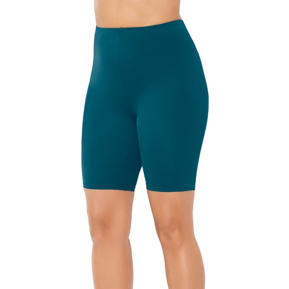 Swimsuits for All Women's Chlorine Resistant Long Bike Short Swim Bottom