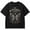 Black C, variant on Men's Black Short Sleeve Crew Neck T-Shirt, Compass Mountain Moon Graphic Tee for Outdoor Camping Travel Summer Casual Wear