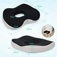 Feagar Donut Seat Cushion, Memory Foam Orthopedic Seat Cushions for