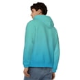 thumbnail image 4 of Honeii Teal Turquoise Print Hoodies for Men, Pullover & Full Zip, Breathable Zip up Hoodie, Sweatshirt-3X-Large, 4 of 5
