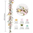 thumbnail image 3 of Artificial Spring Floral Garland Easter Garland, Lighted Artificial Garlands with Egg, Lights Spring Floral Garland, Easter Decorations for Home Kitchen Mantle Fireplace, Outdoor Holiday Party Decor, 3 of 9