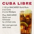 thumbnail image 3 of BACARDI Gold Rum, Gluten Free, 1.75 L Bottle, ABV 40%, 3 of 9