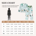thumbnail image 4 of KLL Animals Riding Across The Sky Print Women's Long Sleeve Pajamas with Pants Sleepwear Loungewear 2 Set-XX-Large, 4 of 8
