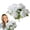 Z-1-1-A, variant on Artificial Peony Bouquet, 1 Bundles Artificial Flowers Cemetery Flower, Cemetery Flowers for Grave, Plastic Memorial Bouquet for Hanging Window Box Home Table Centerpieces Decor Red