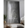 thumbnail image 2 of Sheer Curtains 96 Inches Long, Black Grey Ombre Semi Sheer Curtains Light Filtering Window Treatment, Coastal Beach Modern Abstract Art Privacy Voile Drapes for Living Room Bedroom 52x96 Inch, 2 of 7
