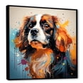 thumbnail image 2 of Designart "Pondering Pekingese Portrait II" Animals Dog Floater Framed Wall Art Living Room, 2 of 5