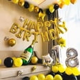 thumbnail image 3 of Kit de globos metálicos con letras Happy Birthday  color  Dorado, 3 of 4