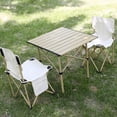 thumbnail image 5 of Outdoor Camping Chair, Foldable Lightweight Design, Metal Frame Construction, Comfortable Curved Backrest, Non-Slip Foot Caps, Portable Seat for Fishing, Picnics, Beach, Outdoor Events, 5 of 5