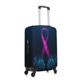 thumbnail image 3 of Gaeub Two Human Hands are Holds Pink Ribbon Awareness Elastic Luggage Cover with Concealed Zipper Dust-Proof Luggage Cover Protector - 18-32 inch - Medium, 3 of 9