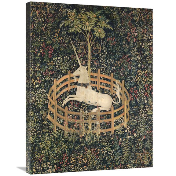 Global Gallery's 'Unicorn in Captivity' by Anonymous Stretched Canvas Wall Art