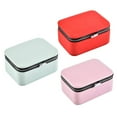 thumbnail image 6 of EHJRE PU Leather Jewelry Gift Box Storage Case Pendant Ears Trinket Organizer Light Green, 6 of 9