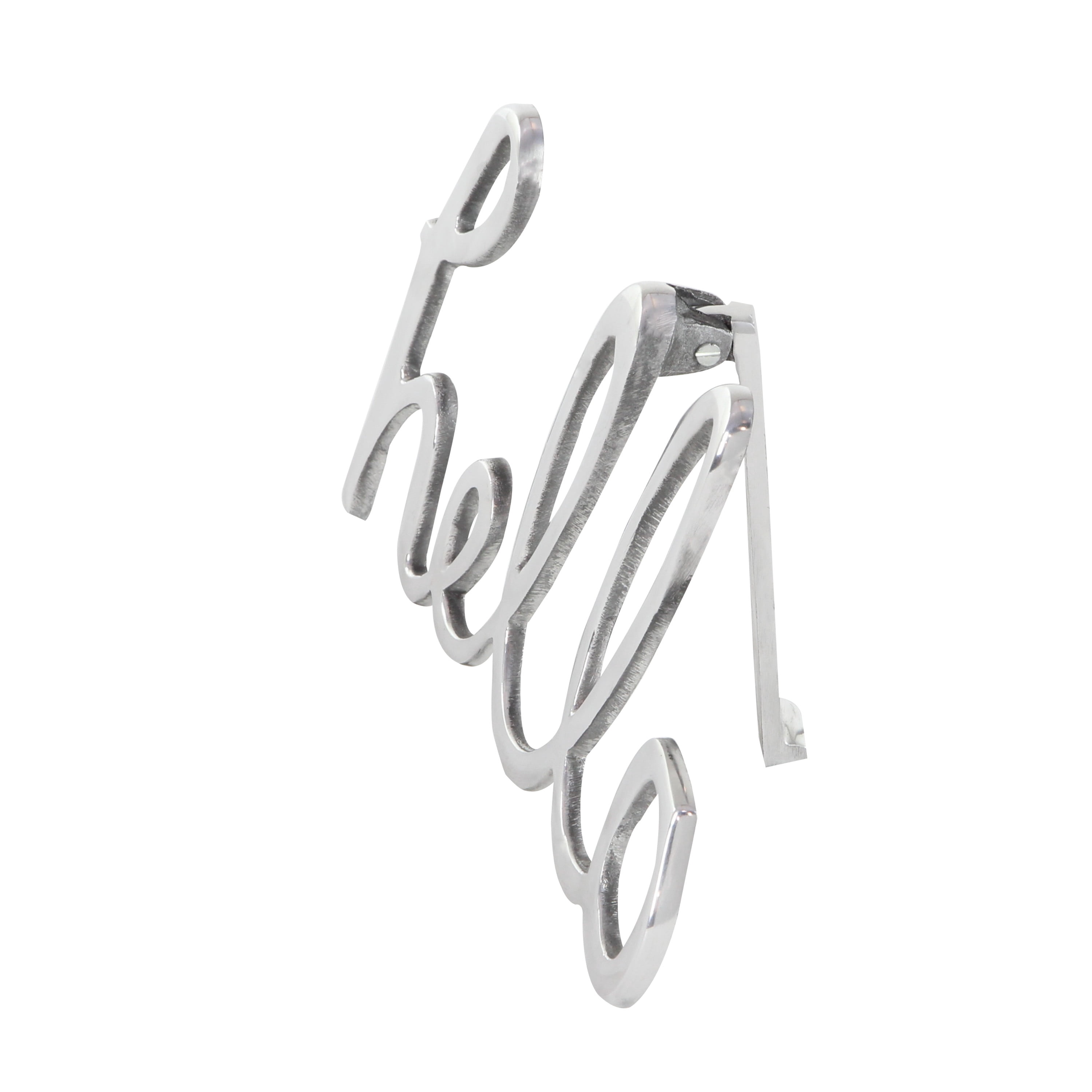 CosmoLiving by Cosmopolitan Hello Aluminum Decorative Sign, 3-Pieces