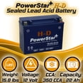 thumbnail image 5 of PowerStar HD YTX24HL-BS Motorsports Battery Compatible with Yamaha SXV700ER SX Viper ER, 5 of 6