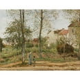 thumbnail image 3 of Camille Pissarro 24x19 Black Modern Framed Museum Art Print Titled - Houses at Bougival (Autumn), 3 of 5