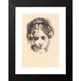 thumbnail image 2 of Frans Schwartz 11x14 Black Modern Framed Museum Art Print Titled - Head of a Young Girl Seen from the Front (1906 - 1907), 2 of 5