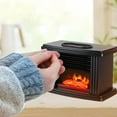 thumbnail image 5 of HIBIBUD Space Heater, 1000W Fireplace Heater, Ceramic Heating Heaters for Indoor Use, Heater for Bedroom Office, Portable Heater Overheat Protection, Home Essentials, 5 of 7