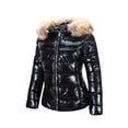thumbnail image 2 of Giolshon Women's Puffer Jacket Warm Coat Hooded with Fur Collar Fall Clothes for Women Quilted Jackets for Women Padded, 2 of 6
