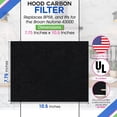 thumbnail image 3 of Range Hood Charcoal Filter 7.75” x 10.5” - Fits Broan and Nutone BP58 For 43000 Series Range Hoods - Broan Range Hood Filter Replacement - Carbon Stove Vent Fan Filters Removes Kitchen Odors (3-Pack), 3 of 6