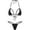 C-Black, variant on ZQUUVOU Women's Halter Triangle Thong Bikini Sets High Cut Swimsuit Bathing Suit Swimwear (D-Orange,Free Size)