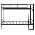 thumbnail image 3 of Carson Metal Twin Over Twin Bunk Bed Glossy Black, 3 of 9