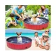thumbnail image 2 of Piscinas para Perros Piscina para Niños para Mascotas, Piscina para Niños Plegable con Válvula De Drenaje De Agua para Perros Mascotas Cachorros Niños Bañera Antideslizante De Pvc 120 * 30 Cm, Rojo, 2 of 5