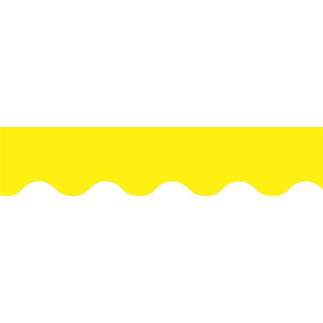 Yellow Wavy Border - Walmart.com