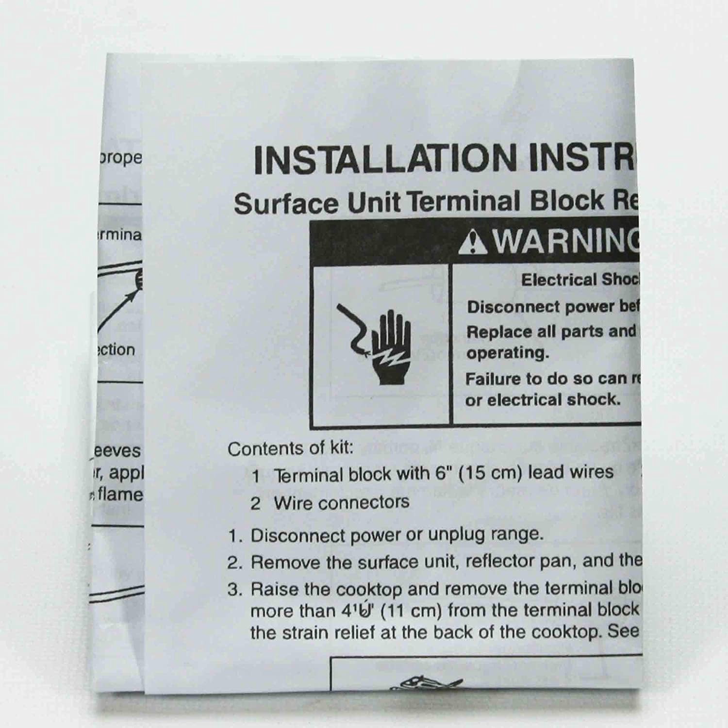Range Receptacle Kit Phenolic Block For Whirlpool