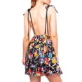 thumbnail image 3 of DHFJKG Womens Sparkly Sequins Dresses Sexy Deep V Neck Backless Floral Adjustable Spaghetti Strap Mini Dress Night Party Wear Stylish Dresses, 3 of 5