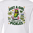 thumbnail image 4 of Inktastic Just a Girl Who Loves Pickles Long Sleeve Youth T-Shirt, 4 of 5