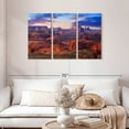 thumbnail image 2 of Elephant Stock Hunts Mesa Monument Valley Sunset Wall Art - Horizontal Multi Panel Canvas - Living Room Wall Decor - Places Multi Panel - Blue And Brown Decor By Susanne Kremer - 45" x 28", 2 of 4