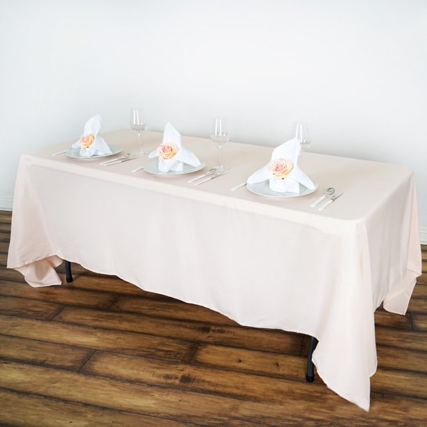 Efavormart 72x120" Polyester Rectangle Tablecloths for Kitchen Dining
