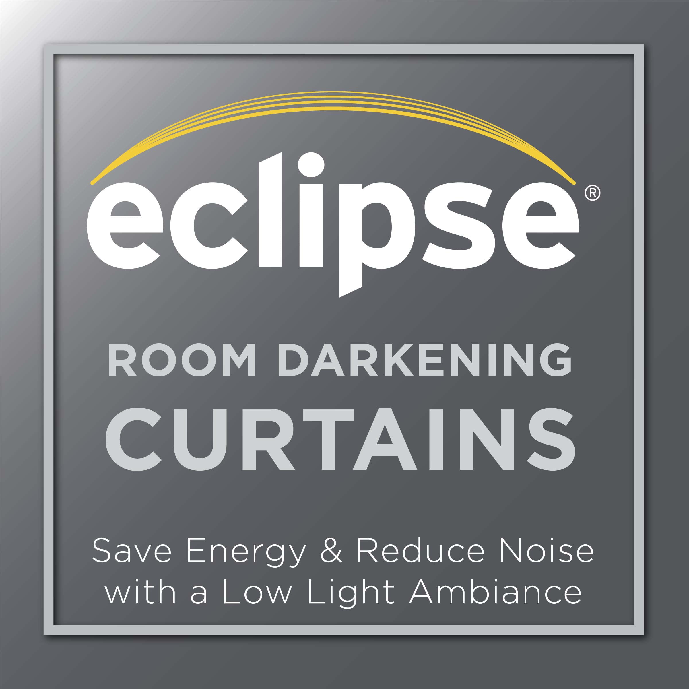 Eclipse Draftstopper Blue Geo Print Room Darkening Rod Pocket + Back Tab Single Curtain Panel, 40" x 108"