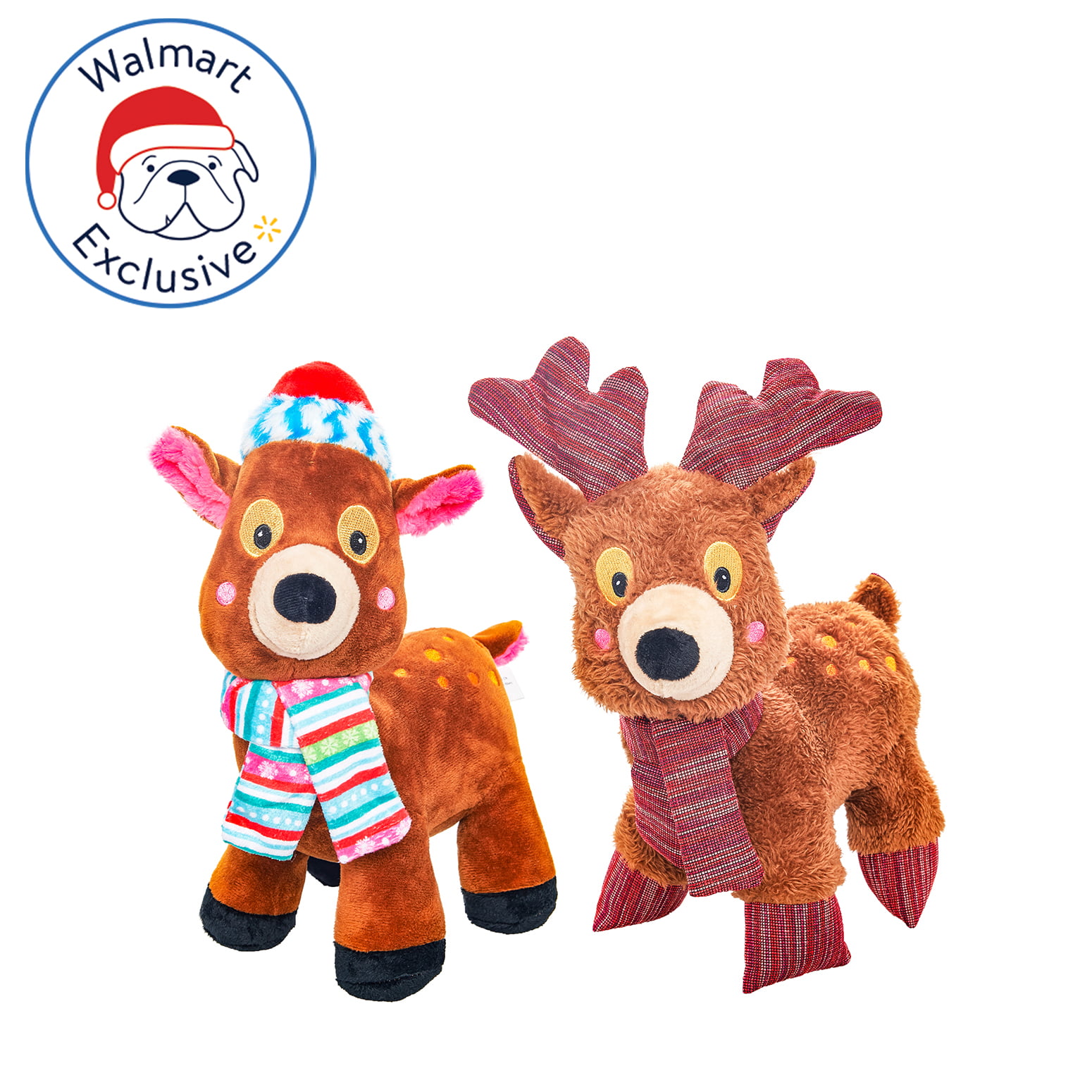 Bearington Jingle Belle Christmas Reindeer Plush Stuffed Animal 12