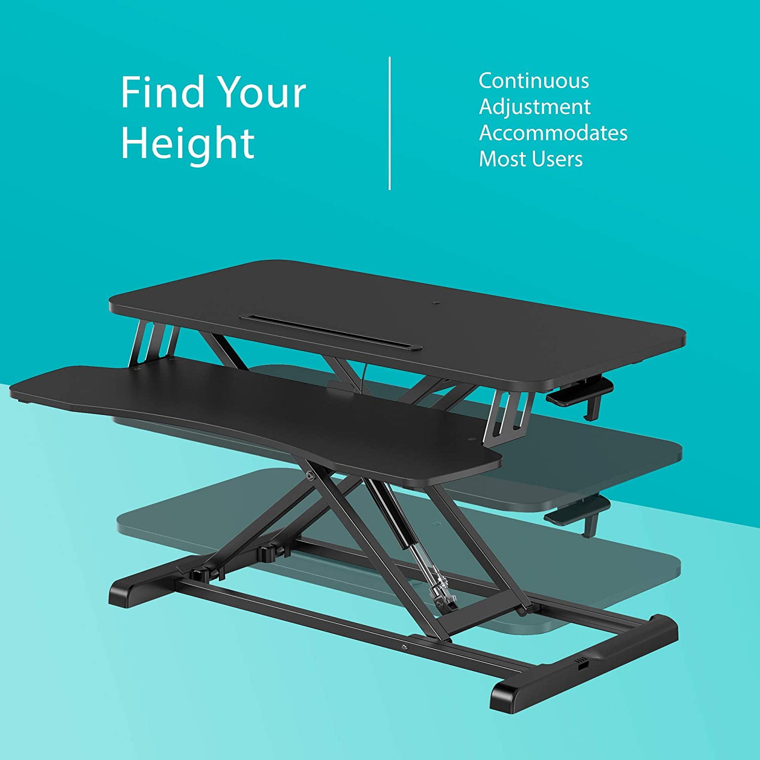 Buy RIF6 Adjustable Height Standing Desk Converter 32 Inch Wide