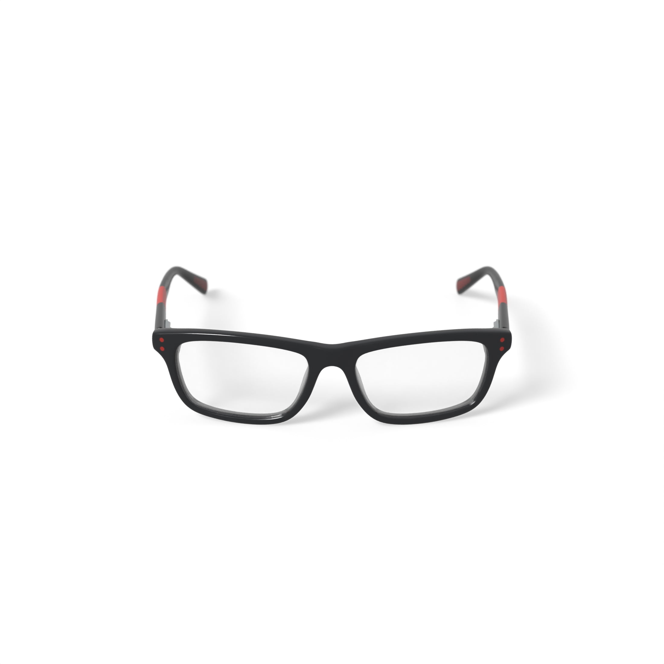 Nike Youth 5535G Prescription Eyeglasses with Case, Black/Red