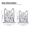 thumbnail image 2 of Sikiie Lavender Bicycle Drawstring Backpack Drawstring Bags, Draw String Back Bag for Sports, Gym, Travel, Swimming, Beach-Medium, 2 of 6