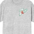 thumbnail image 3 of 7UP Logo Circle Art Crew Neck Short Sleeve Gray Heather Women's T-shirt
-XL, 3 of 4